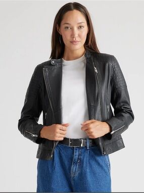 Quince 100% Leather Cafe Racer Jacket